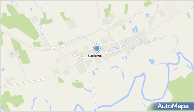 Łaniewo gmina Lidzbark Warmiński, Łaniewo, mapa Łaniewo gmina Lidzbark Warmiński