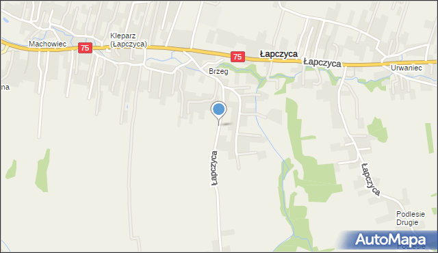 Łapczyca, Łapczyca, mapa Łapczyca