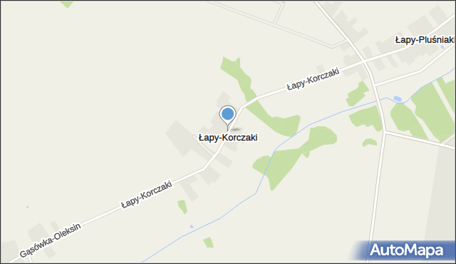Łapy-Korczaki, Łapy-Korczaki, mapa Łapy-Korczaki
