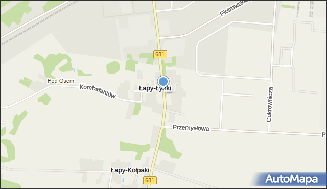 Łapy-Łynki, Łapy-Łynki, mapa Łapy-Łynki