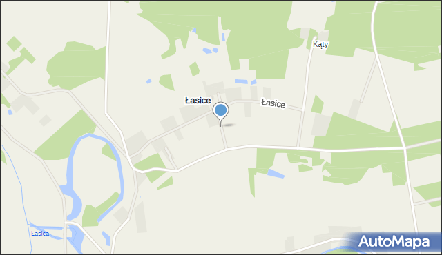 Łasice, Łasice, mapa Łasice