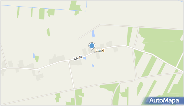 Laski gmina Krzywda, Laski, mapa Laski gmina Krzywda