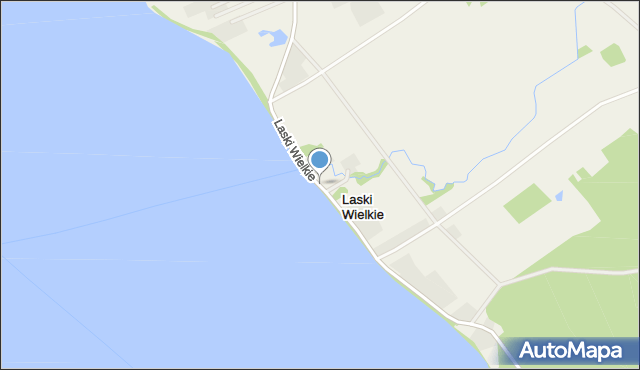 Laski Wielkie gmina Kalinowo, Laski Wielkie, mapa Laski Wielkie gmina Kalinowo