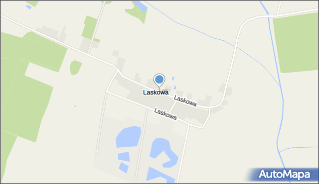 Laskowa gmina Żmigród, Laskowa, mapa Laskowa gmina Żmigród