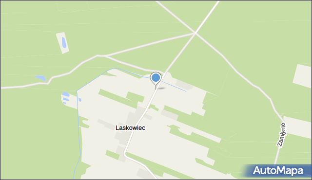 Laskowiec gmina Zduńska Wola, Laskowiec, mapa Laskowiec gmina Zduńska Wola