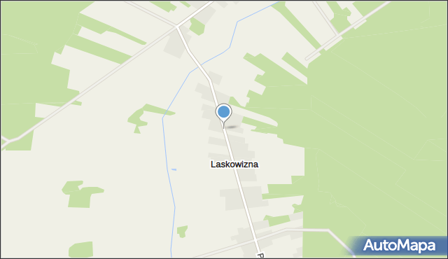 Laskowizna gmina Brok, Laskowizna, mapa Laskowizna gmina Brok