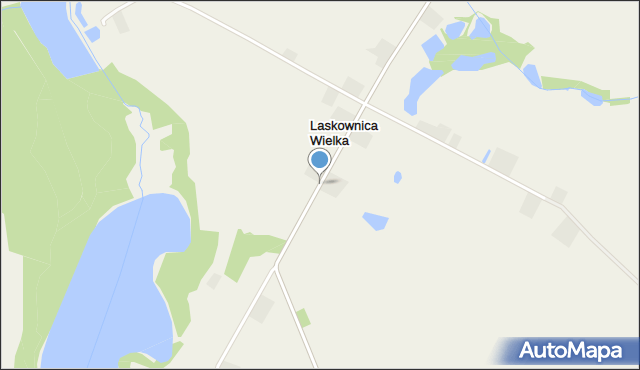 Laskownica Wielka, Laskownica Wielka, mapa Laskownica Wielka