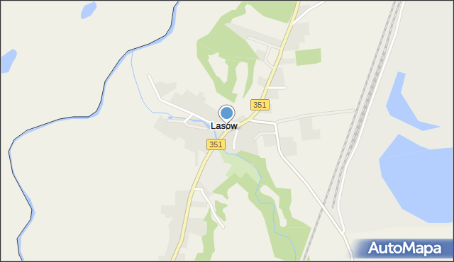 Lasów, Lasów, mapa Lasów