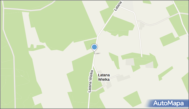 Łatana Wielka, Łatana Wielka, mapa Łatana Wielka