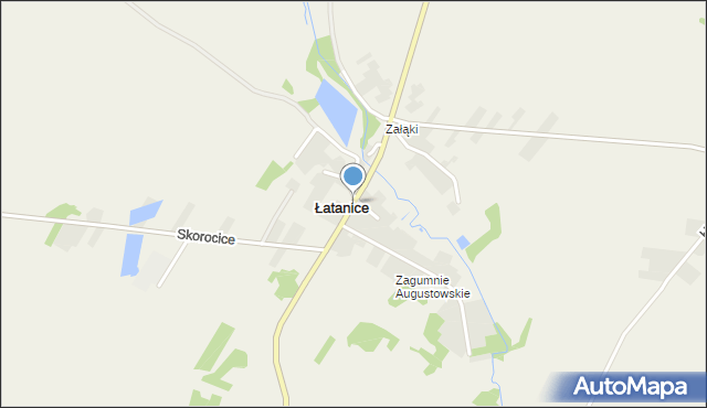 Łatanice, Łatanice, mapa Łatanice