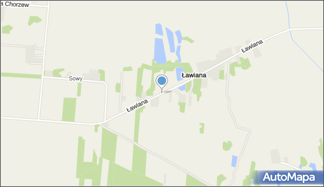Ławiana, Ławiana, mapa Ławiana