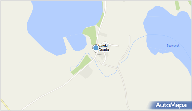 Ławki Osada, Ławki Osada, mapa Ławki Osada