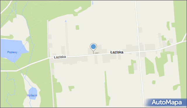 Łaziska gmina Dłutów, Łaziska, mapa Łaziska gmina Dłutów