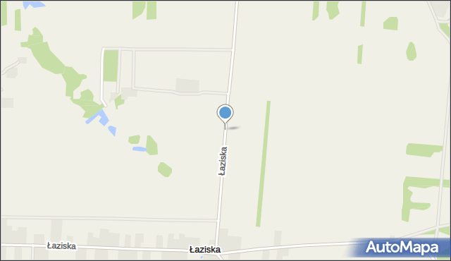 Łaziska gmina Jakubów, Łaziska, mapa Łaziska gmina Jakubów