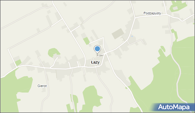 Łazy gmina Jerzmanowice-Przeginia, Łazy, mapa Łazy gmina Jerzmanowice-Przeginia