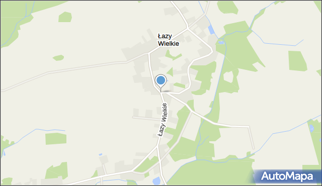 Łazy Wielkie, Łazy Wielkie, mapa Łazy Wielkie