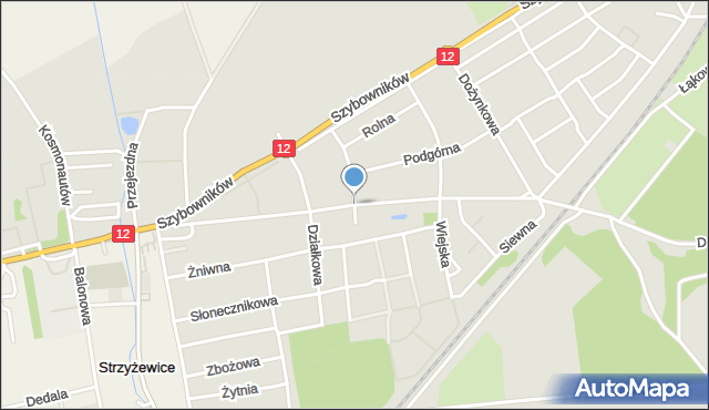 Leszno, Łanowa, mapa Leszno