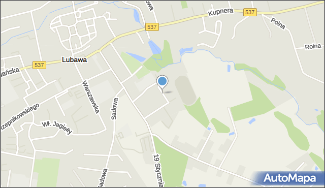 Lubawa, Łąkowa, mapa Lubawa