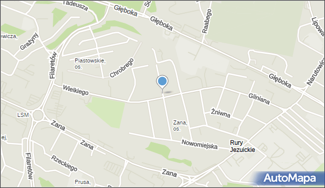 Lublin, Lasockiego Wacława, dr., mapa Lublina