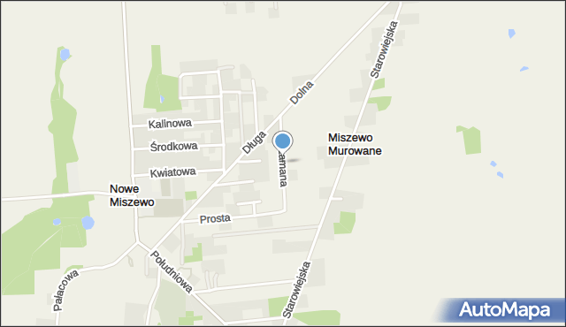 Miszewo Murowane, Łamana, mapa Miszewo Murowane