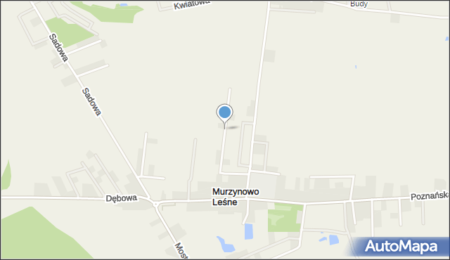 Murzynowo Leśne, Lawendowa, mapa Murzynowo Leśne