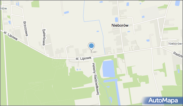 Nieborów powiat łowicki, Łąkowa, mapa Nieborów powiat łowicki