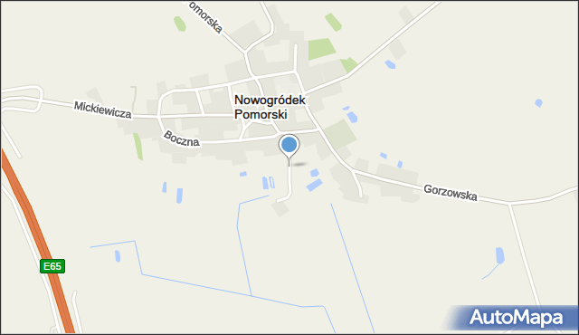 Nowogródek Pomorski, Łąkowa, mapa Nowogródek Pomorski