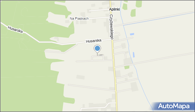 Opalenie, Lawendowa, mapa Opalenie