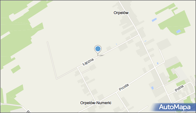 Orpelów, Łączna, mapa Orpelów