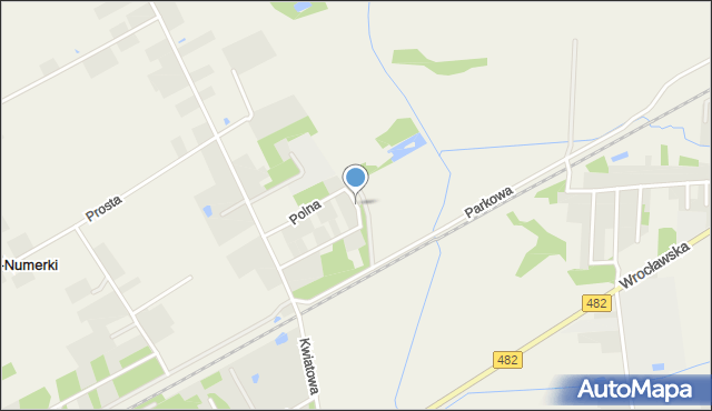 Orpelów, Łąkowa, mapa Orpelów