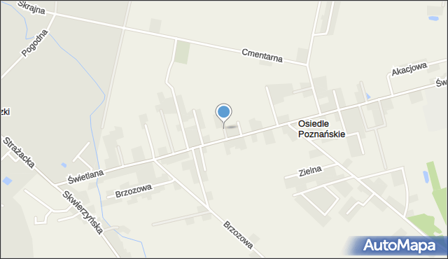 Osiedle Poznańskie, Lawendowa, mapa Osiedle Poznańskie