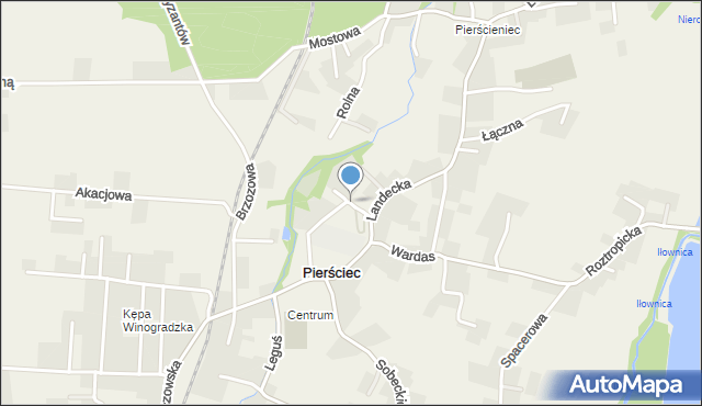 Pierściec, Langera Antoniego, ks., mapa Pierściec