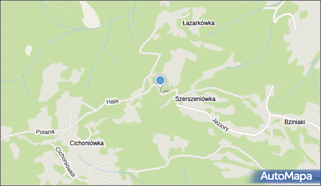 Piwniczna-Zdrój, Łazarkówka, mapa Piwniczna-Zdrój