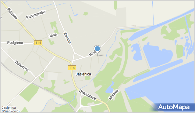 Police, Łąkowa, mapa Police