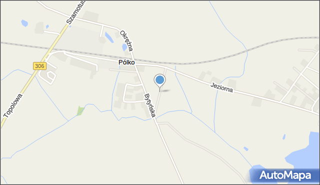 Pólko gmina Kaźmierz, Łąkowa, mapa Pólko gmina Kaźmierz