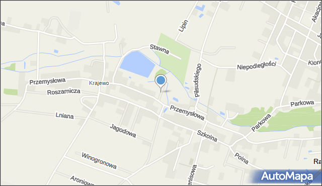 Radwanice powiat polkowicki, Łąkowa, mapa Radwanice powiat polkowicki