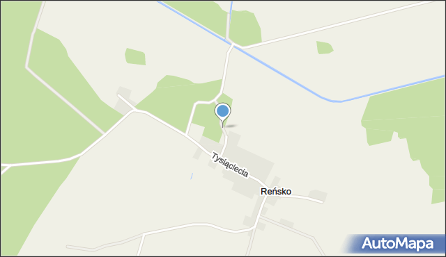 Reńsko gmina Wielichowo, Łąkowa, mapa Reńsko gmina Wielichowo