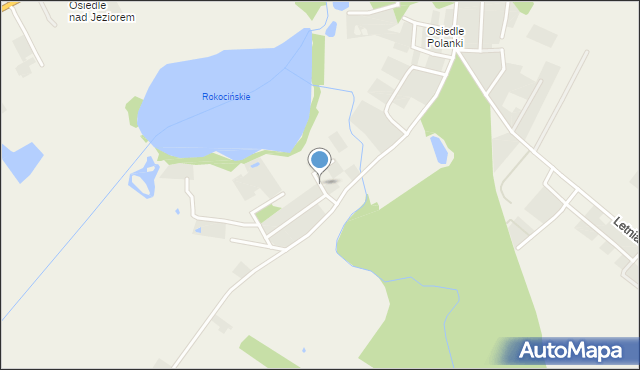 Rokocin, Łąkowa, mapa Rokocin