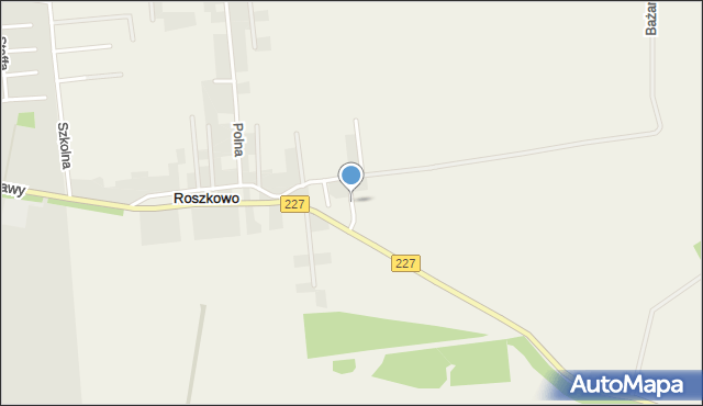 Roszkowo gmina Pruszcz Gdański, Łąkowa, mapa Roszkowo gmina Pruszcz Gdański