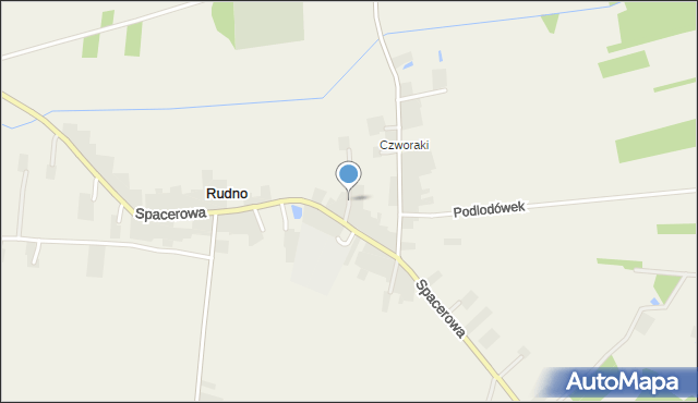 Rudno gmina Michów, Łąkowa, mapa Rudno gmina Michów