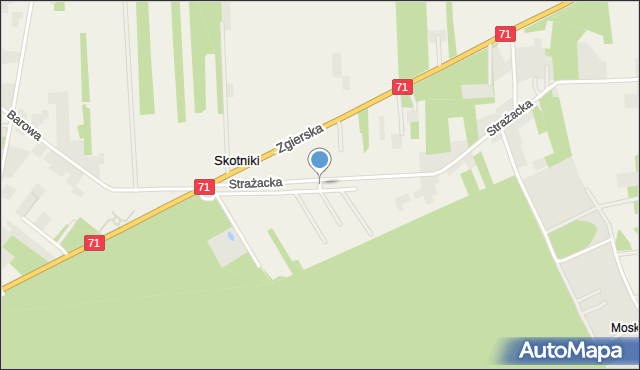 Skotniki gmina Zgierz, Łącznik, mapa Skotniki gmina Zgierz