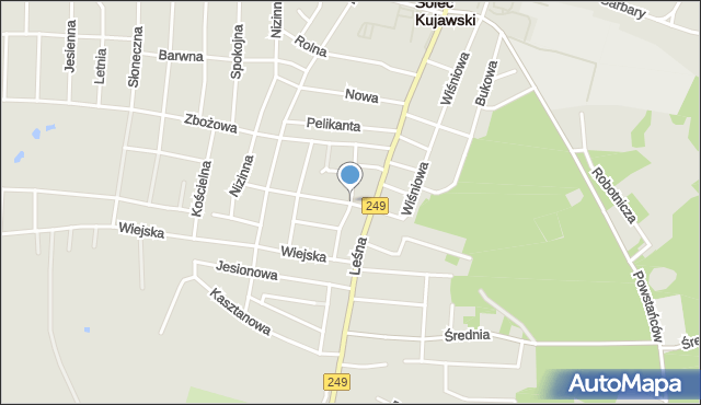 Solec Kujawski, Łanowa, mapa Solec Kujawski