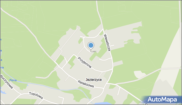 Szczecin, Ładna, mapa Szczecina