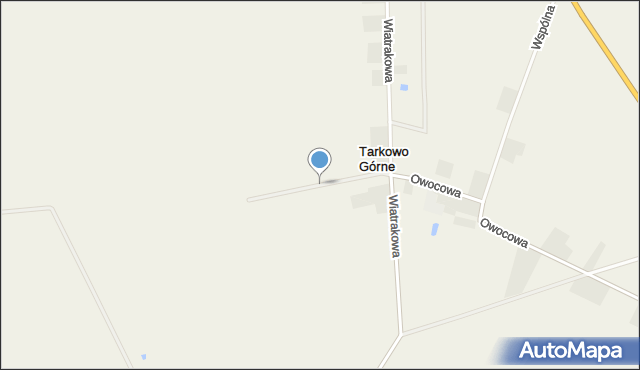 Tarkowo Górne, Łąkowa, mapa Tarkowo Górne