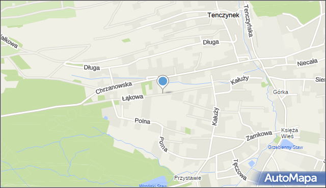 Tenczynek, Łąkowa, mapa Tenczynek