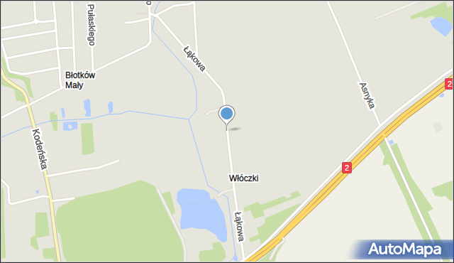 Terespol powiat bialski, Łąkowa, mapa Terespol powiat bialski