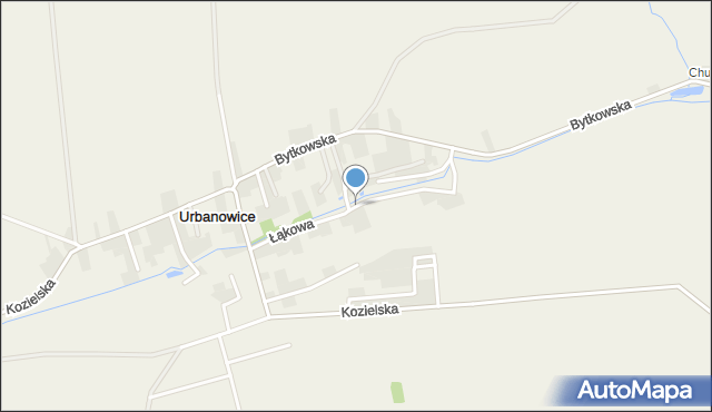 Urbanowice, Łąkowa, mapa Urbanowice