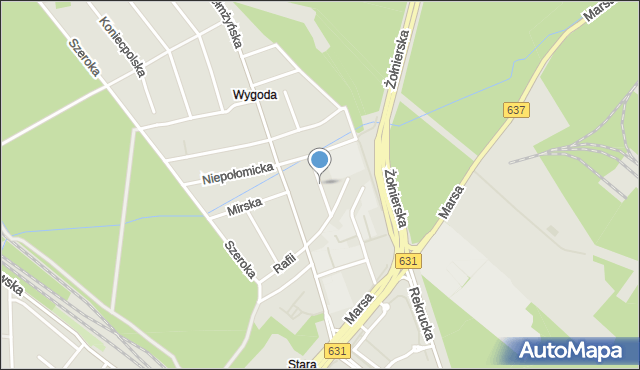 Warszawa, Lakowa, mapa Warszawy