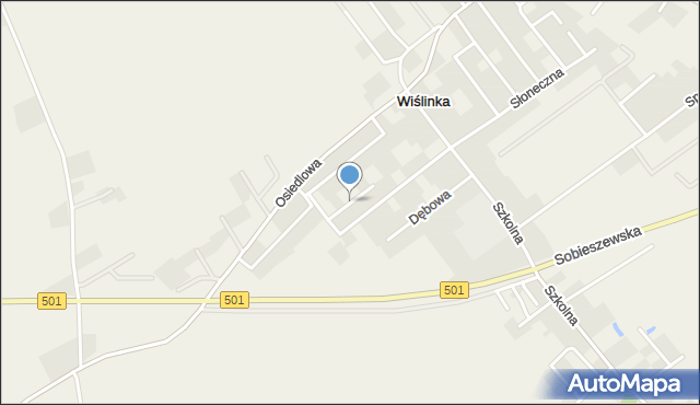 Wiślinka, Lawendowa, mapa Wiślinka