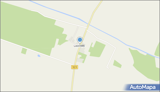 Witoszyce, Laskowa, mapa Witoszyce